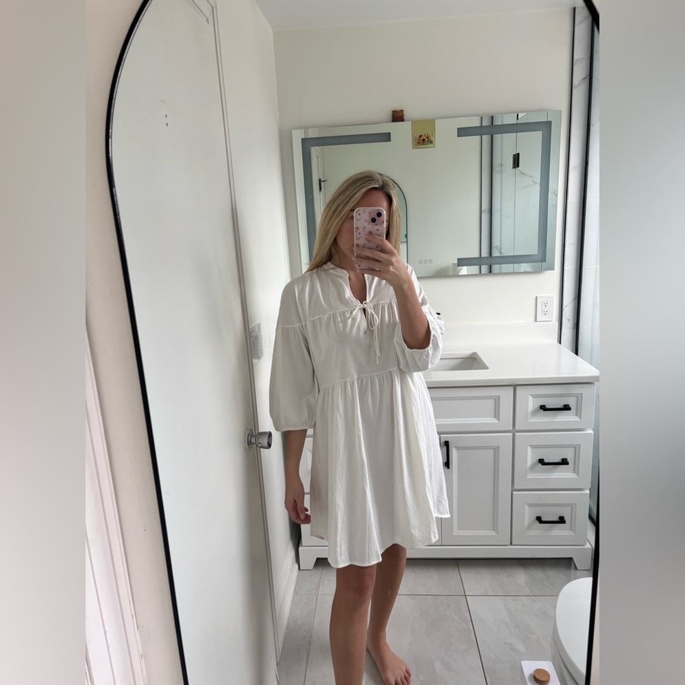Skin Octavia Short Caftan Dress NWOT - Picture 6 of 12